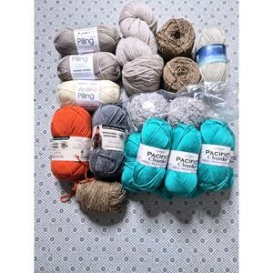 Cascade Yarns Pacific Chunky 5 Teal 60 Acrylic 40 Superwash Merino Yarn Bundle